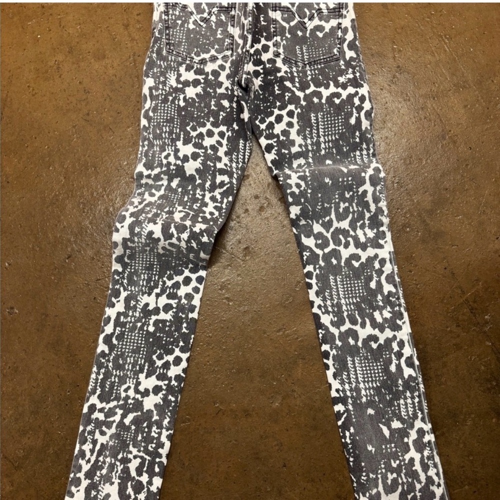 Versace Monochrome Patterned Skinny Jeans